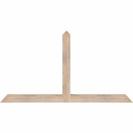 Ekena Millwork Portland Smooth Timber Gable Bracket, Douglas Fir, 60"W x 32"H x 3 1/2"D x 3 1/2"F, 13/12 Pitch GBW060X32X0404POR00SDF